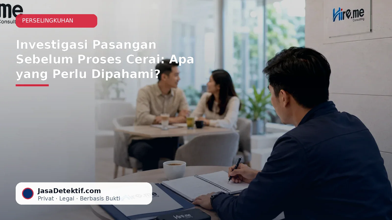 Konsultasi investigasi pasangan sebelum proses cerai secara hati-hati