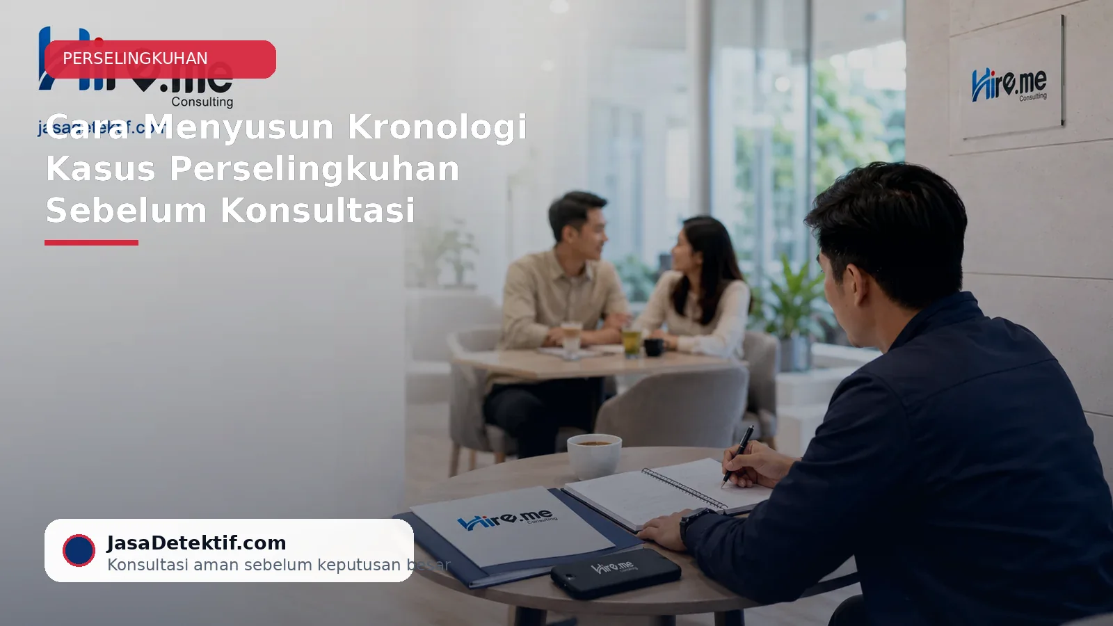 Menyusun kronologi kasus perselingkuhan sebelum konsultasi