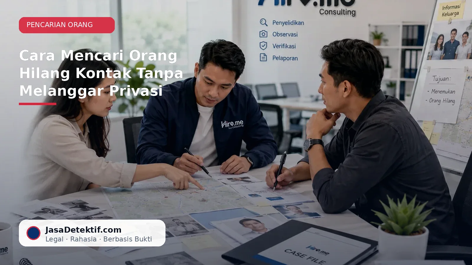 Pemetaan data untuk mencari orang hilang kontak secara legal