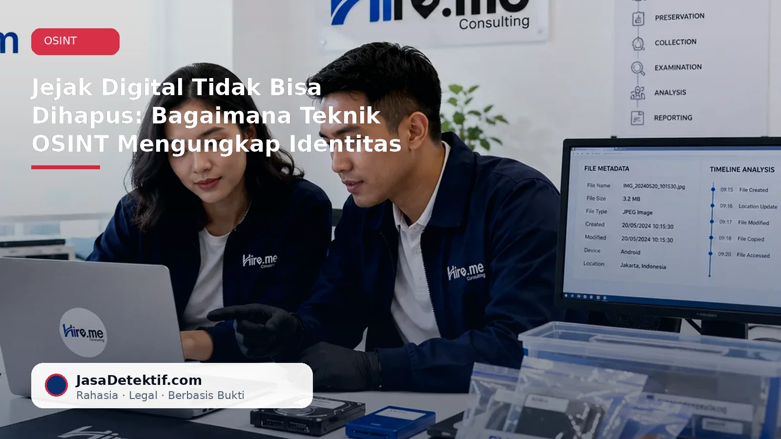 Analisis jejak digital untuk mengungkap identitas penipu online