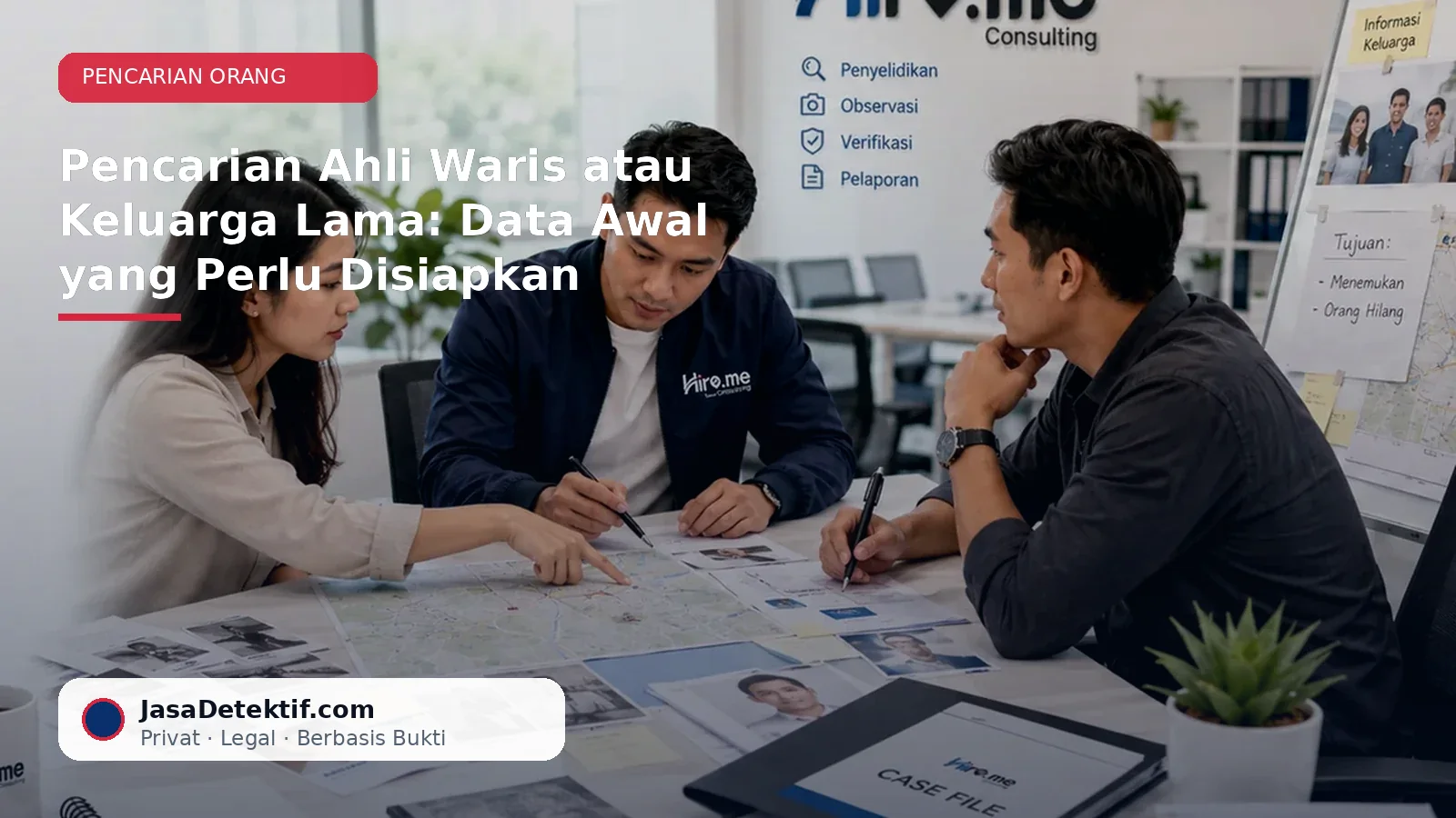 Pemetaan data untuk pencarian ahli waris atau keluarga lama